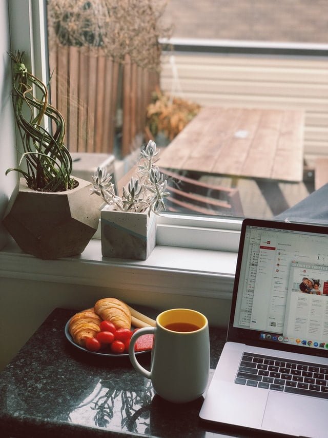 work at home set up