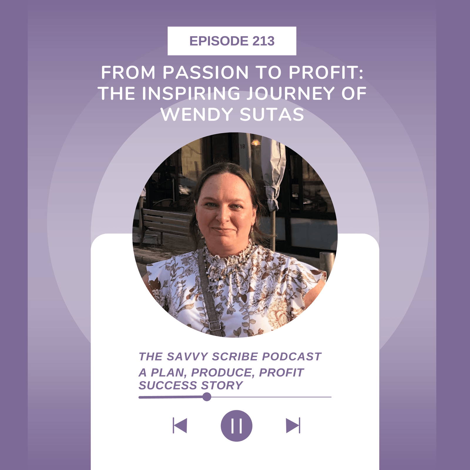 Thumbnail image of Episode 213: From Passion to Profit: The Inspiring Journey of Wendy Sutas - A Plan, Produce, Profit Success Story
