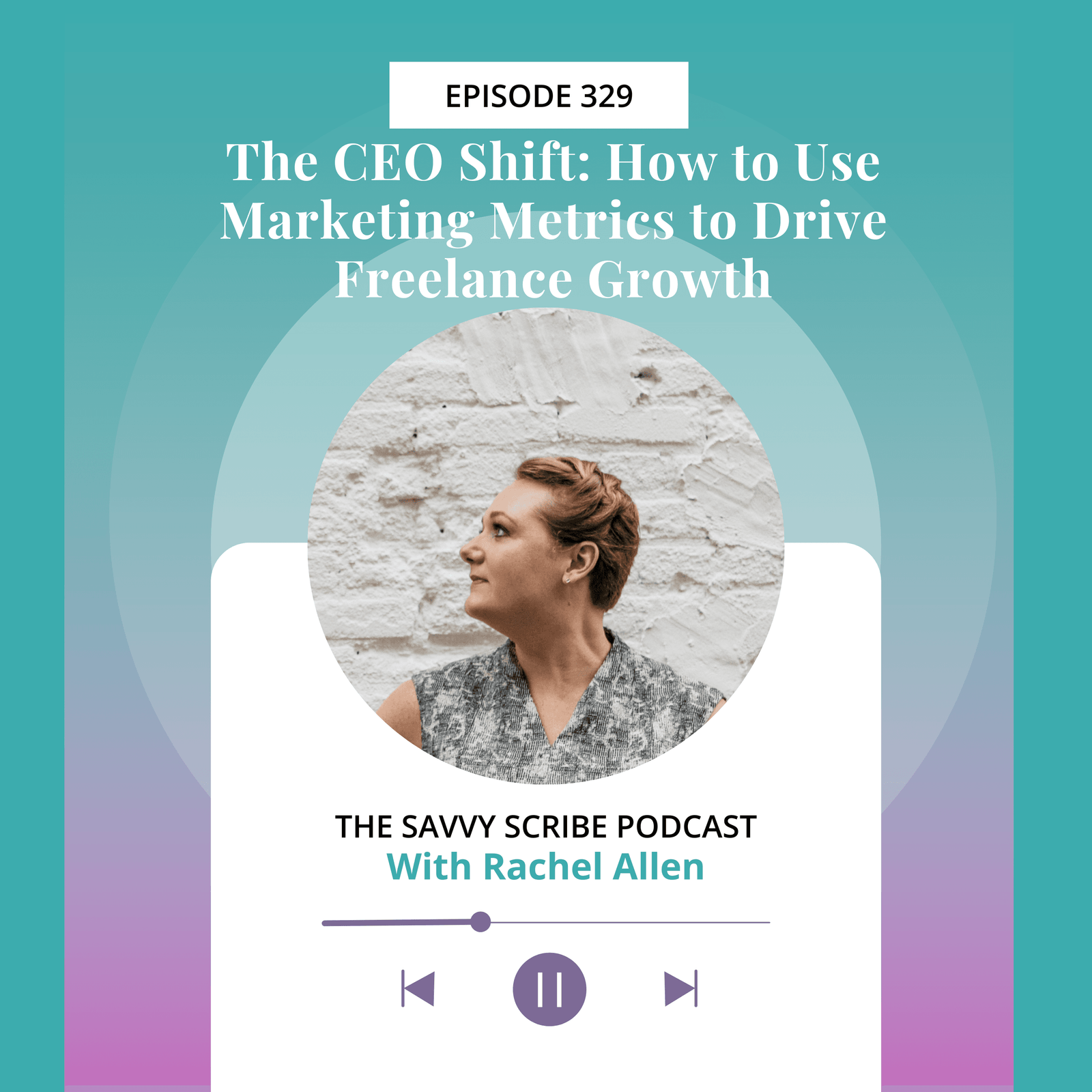 EP329: The CEO Shift: How to Use Marketing Metrics to Drive Freelance Growth with Rachel Allen